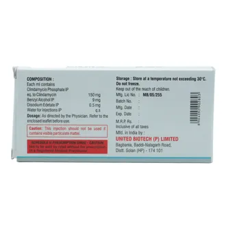 Clindatec 300mg Injection 1*2ML - Image 2