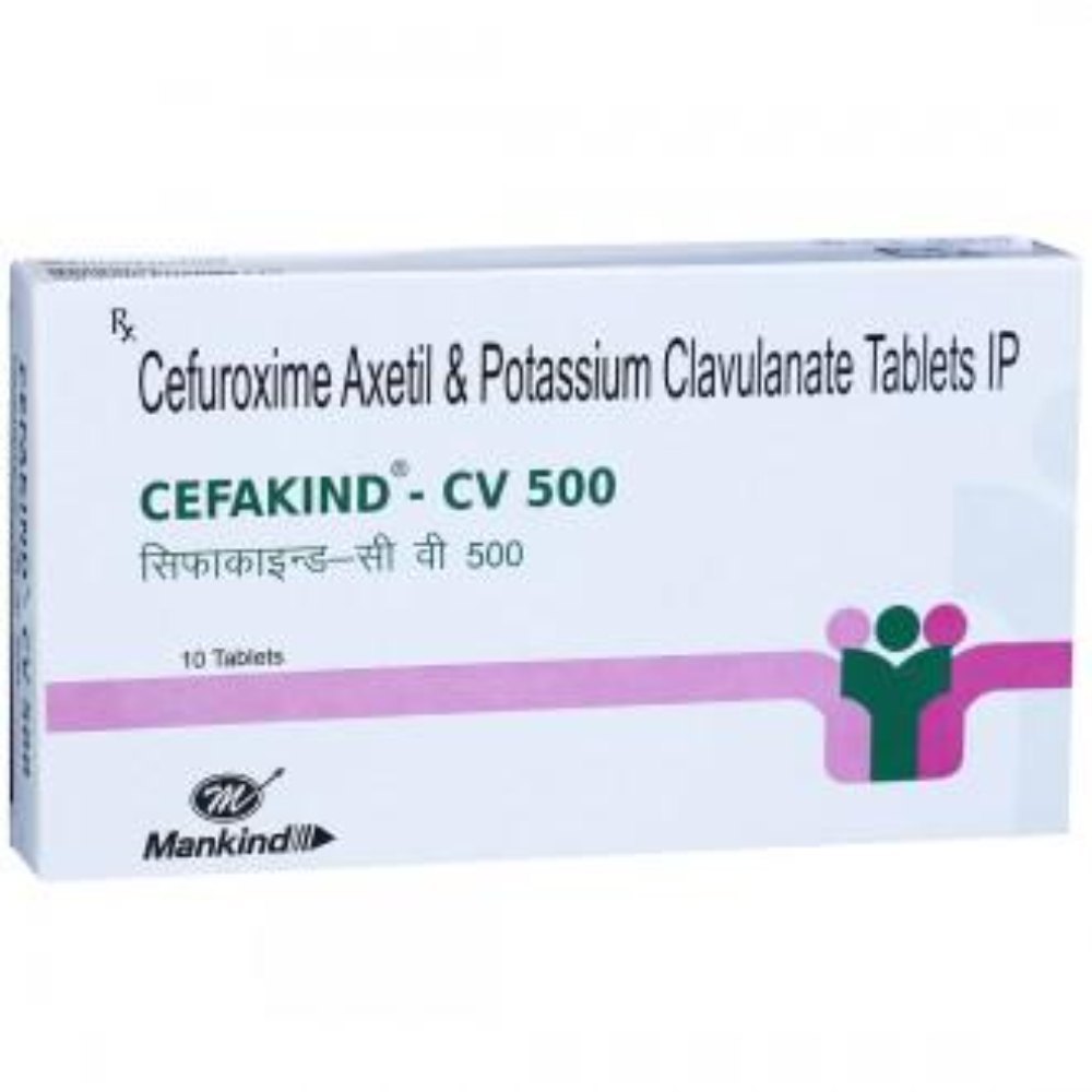 Cefakind-CV 500 Tablet 1*10 - Image 2