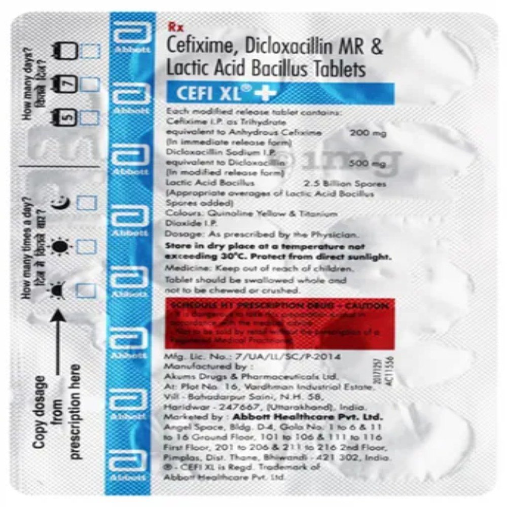 Cefi X L 200mg Tablet 1*10 - Image 2