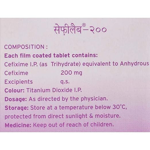 Cefilab 200 Tablet 1*10 - Image 5