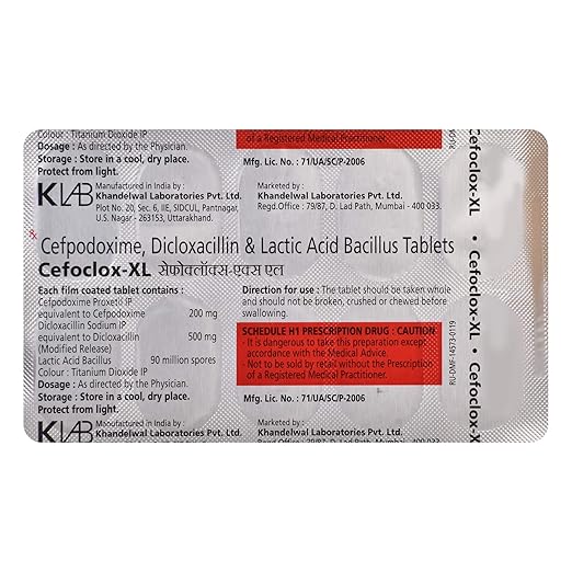 Cefoclox XL Tablet 1*10 - Image 2