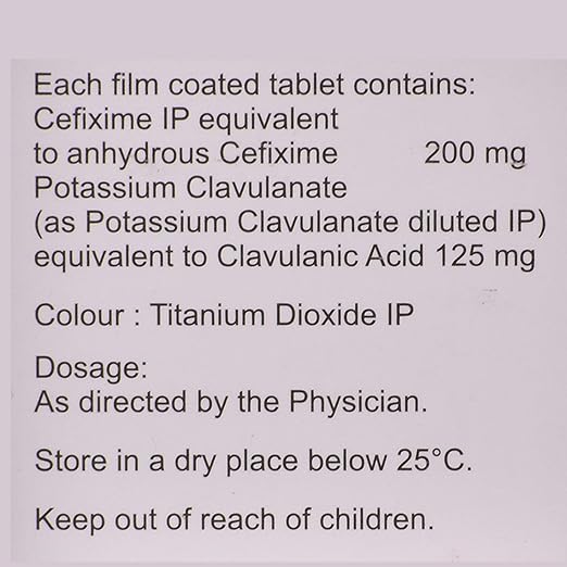 Cefolac CV 200 Tablet 1*4 - Image 4