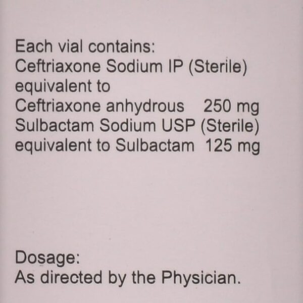 Cefrine Plus 375mg  inj 1*1vail - Image 5
