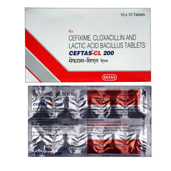 Ceftas CL 200 mg Tablet 1*10 - Image 2