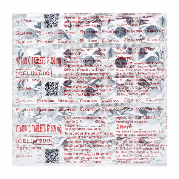 Celin 500 Vitamin C Tablet 1*25 - Image 2