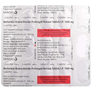 Cetapin XR 1000mg Tablet 1*15