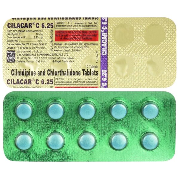 Cilacar C 6.25 Tablet 1*10 - Image 2