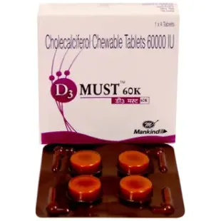 D3 Must 60K Tablet 1*8