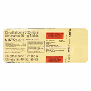 CTD-O 6.25/40 Tablet 1*10