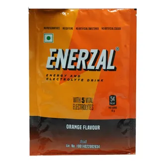Enerzal Orange Flavour Energy Drink Powder  100GM