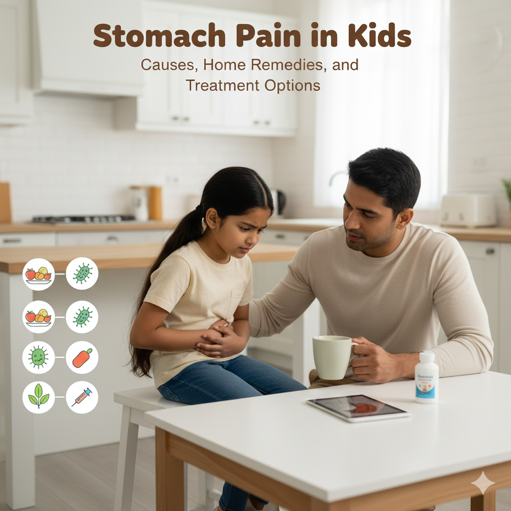 Stomach Pain in Kids: Causes, Home Remedies, and Treatment Options