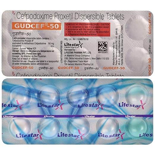 Gudcef 50mg Tablet 1*10 - Image 4