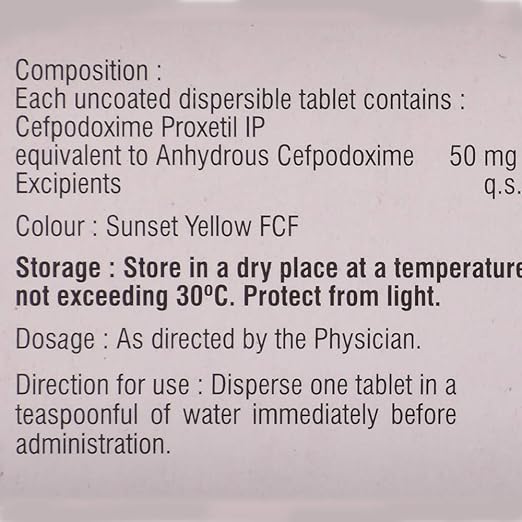Gudcef 50mg Tablet 1*10 - Image 2