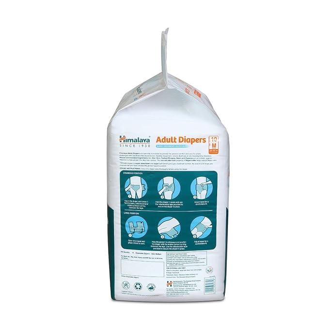 HIMALAYA ADULT DIAPER M 1*10PEC - Image 4