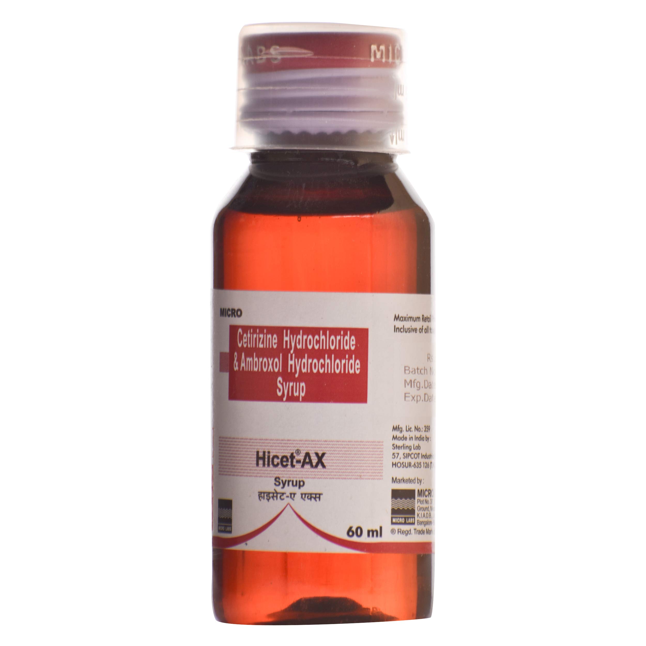 Hicet AX Syrup 60 ml