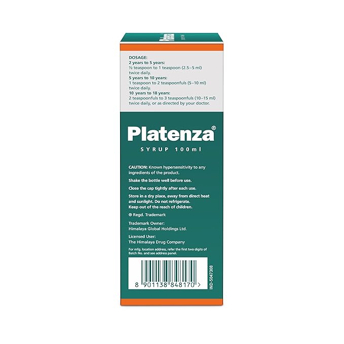 Himalaya Platenza Syrup  1*100ML - Image 4