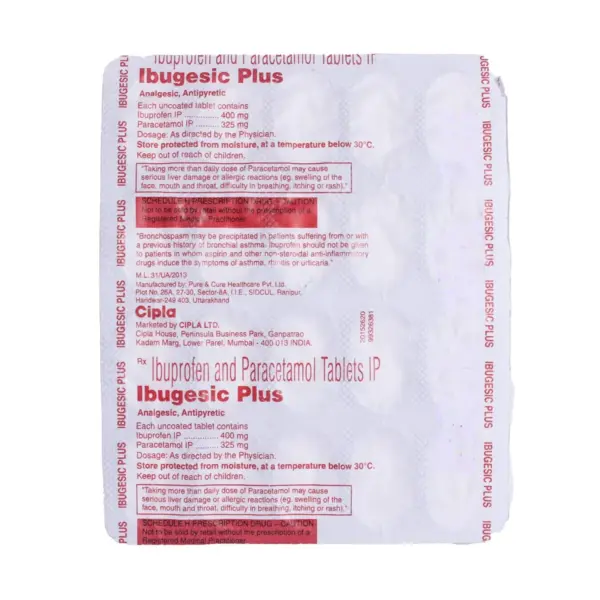 IBUgesic Plus Tablet 1*10 - Image 2