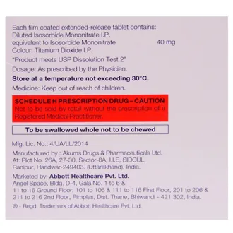 Ismo Retard Tablet 1*7 TAB - Image 2