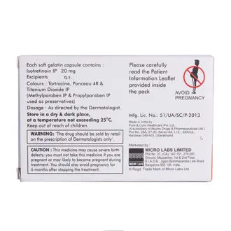 ISOTANE 20MG 1*10CAP - Image 2