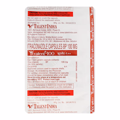 Itralent 100Mg Cap 1*10Cap