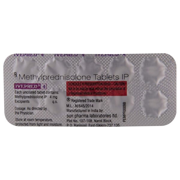 Ivepred 4Mg 1*10Tab - Image 4