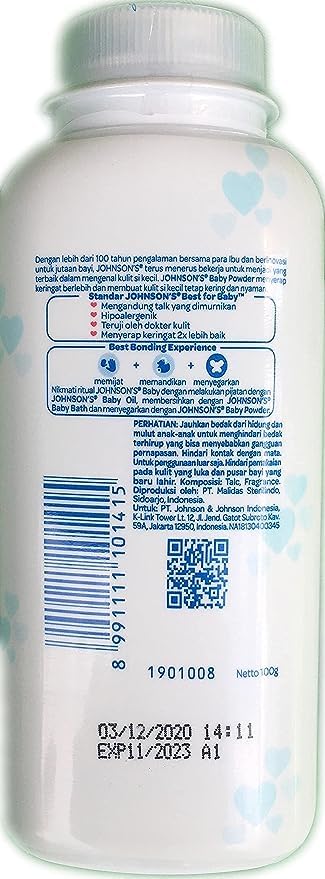 JJ-Baby Powder (100Gm) - Image 2