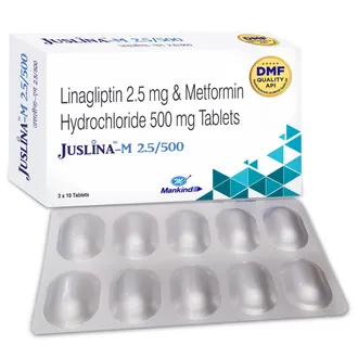 Juslina M-2.5/500Mg 1*10Tab