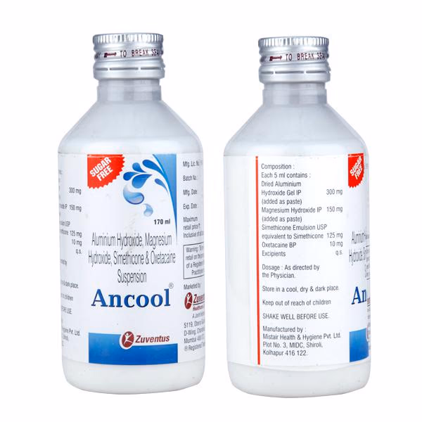 Ancool Oral Suspension Sugar Free 1*200ml