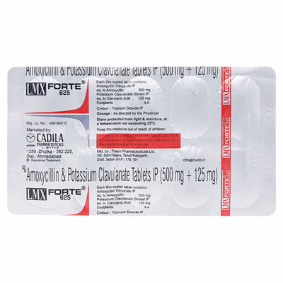 Lmx Forte 625 Tablet 1*10