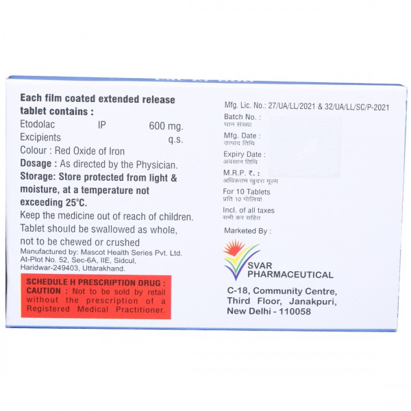 Lac ER 600 Tablet 10's - Image 2