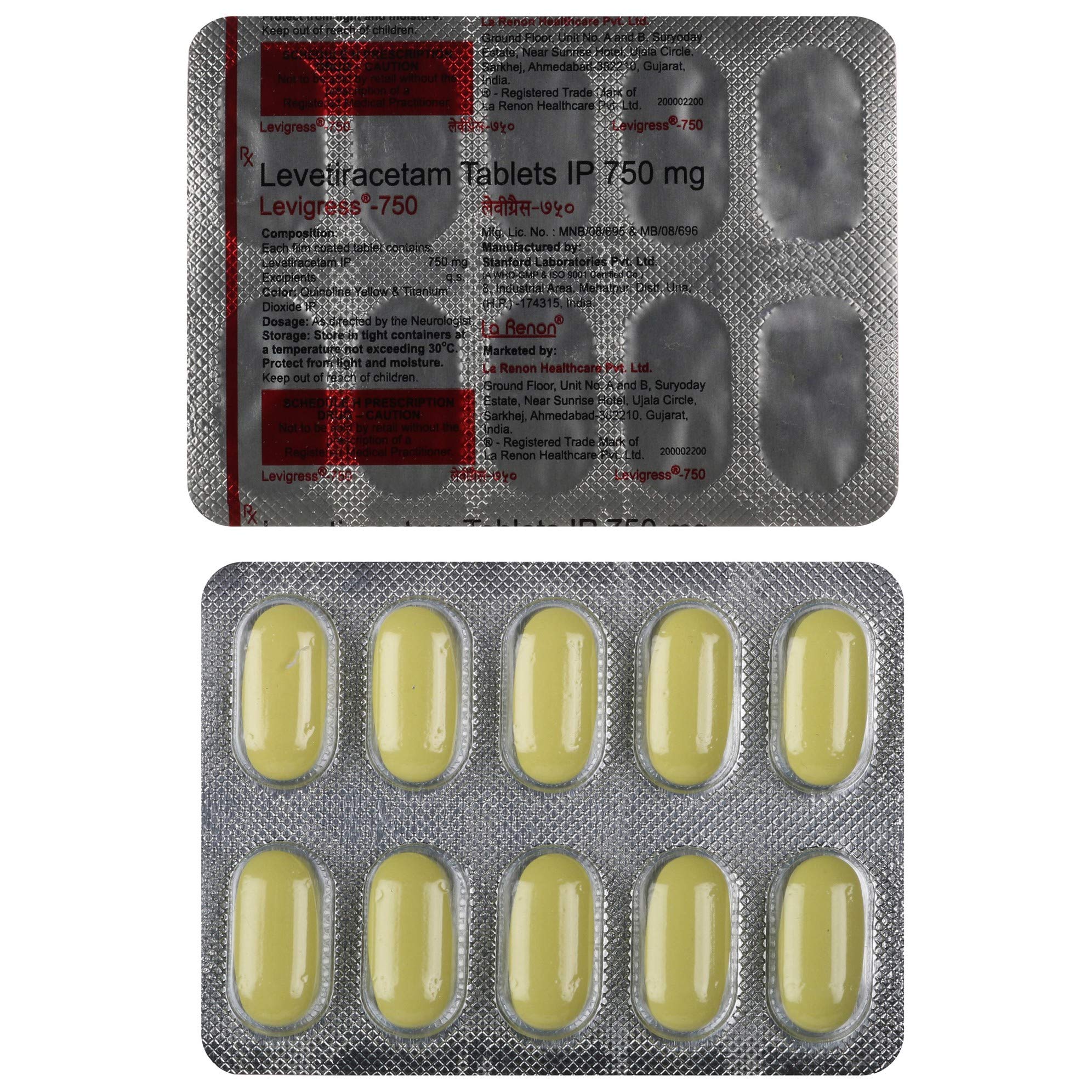Levigress 750 Tablet 1*10 - Image 2