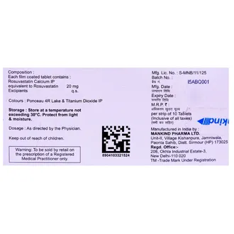 LipiROSE 20 Tablet 1*10 - Image 3