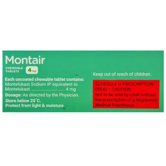 Montair 4 mg Chewable Tablet 1*10 - Image 4