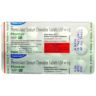 Montair 4 mg Chewable Tablet 1*10 - Image 2
