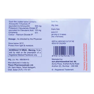 Mox-CV 625 Tablet 1*10 - Image 4