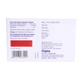 Nintib 100 Soft Gelatin Capsule 1*10 - Image 2