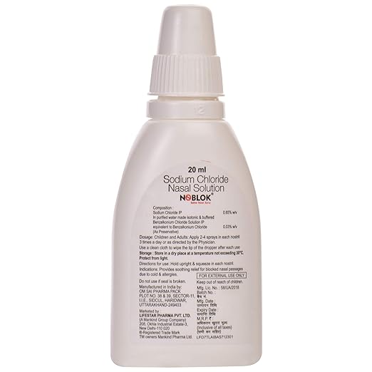 Noblok Nasal Spray 1*20ML - Image 6