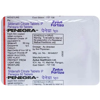 Penegra 50 Tablet  1*4 - Image 3