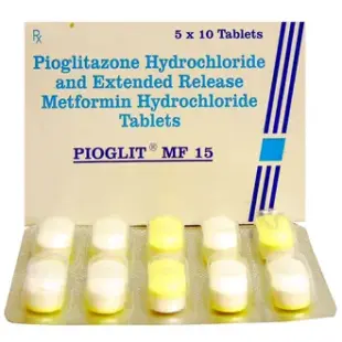 Pioglit MF 15 Tablet ER 1*10
