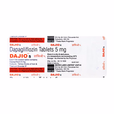 dAJIo 5mg Tablet 1*10 - Image 2