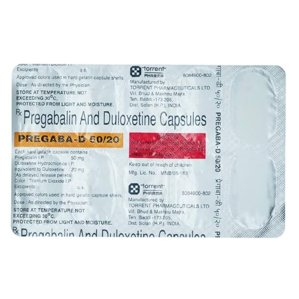Pregabid D 50/10 Capsule  1*10 - Image 3