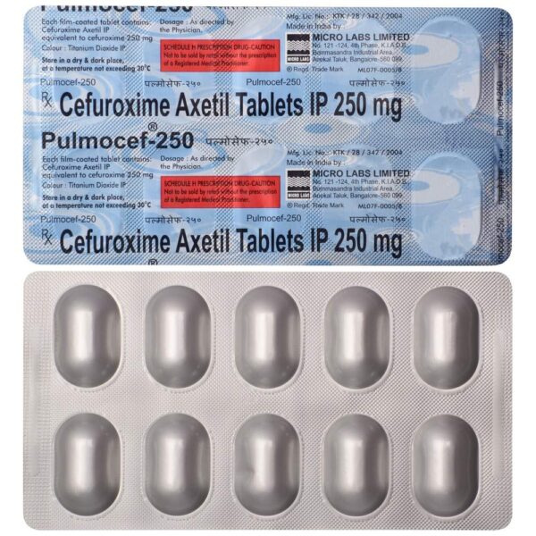 Pulmocef 250 Tablet 1*10 - Image 2