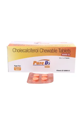 Pure D3 60K Chewable Tablet 1*4