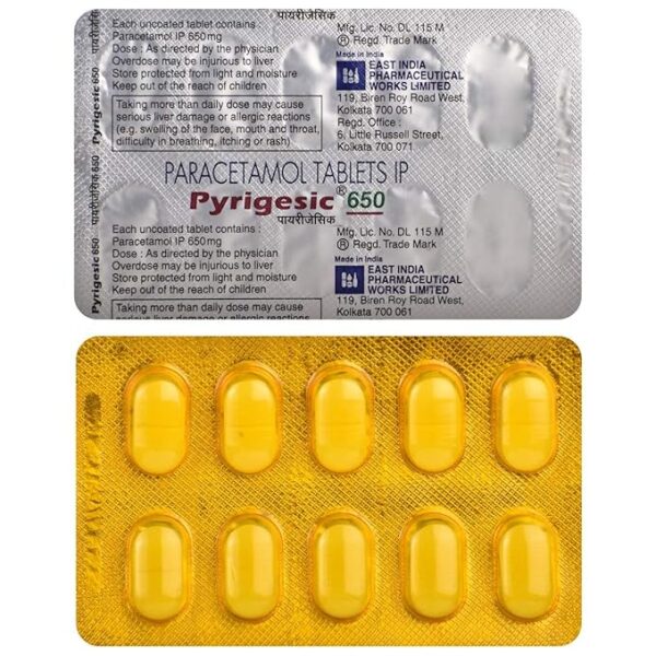 Pyrigesic 650 Tablet 1*15 - Image 4