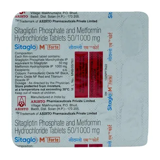 Sitaglo GM 50mg/2mg/1000mg Tablet 1*10 - Image 3