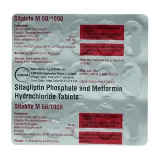 Sitabite M 50/1000 mg Tablet 1*15