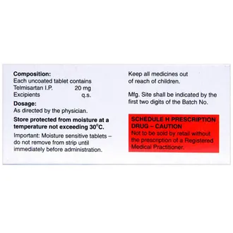 Telma 20 Tablet - Image 2