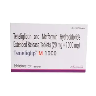 Teneliglip-M 1000mg/20mg Tablet