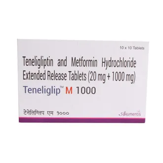 Teneliglip-M 1000mg/20mg Tablet