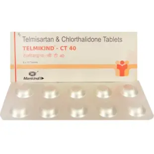 Telmikind-CT 40 Tablet 1*10